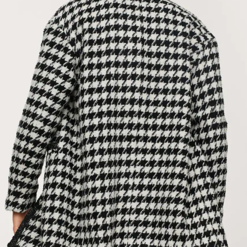 Mango Houndstooth Jacket- Euc - image 2